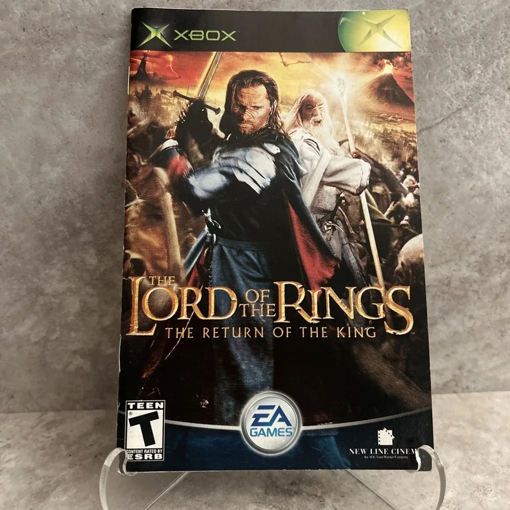 Lord of the Rings The Return of the King Microsoft XBOX Instruction Manual Only